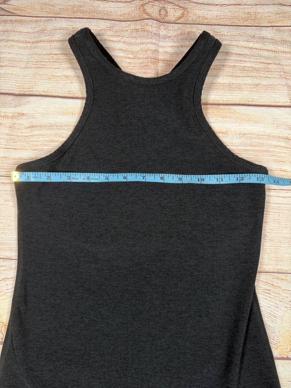 Beyond Yoga Black High Neck Space Dye Racerback Tank - Sleek Athletic Fit - Picture 2 of 7